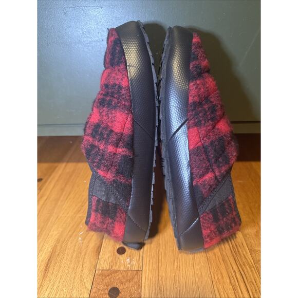 The North Face Thermoball Wool Mule Sneaker Slippers Red Plaid Men’s Sz 10 - Picture 7 of 8